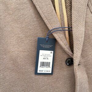 Mens’ Faherty Inlet Knit Blazer XL Sport Coat 2 Button Slim Fit Tan